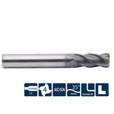 G-UP210-RH4 4 Flute Corner Radius Long Shank Coated Endmills - Big-tools Industrial Supply Tools for Metal Cutting